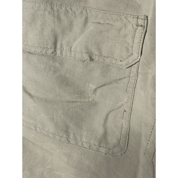 The North Face Mens Sz M Med Cargo Convertible Zip Off Belted Nylon Pants in Tan - Picture 5 of 5
